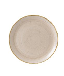 Churchill Stonecast Round Coupe Plate Nutmeg Cream 324mm (Pack of 6) (GR952)