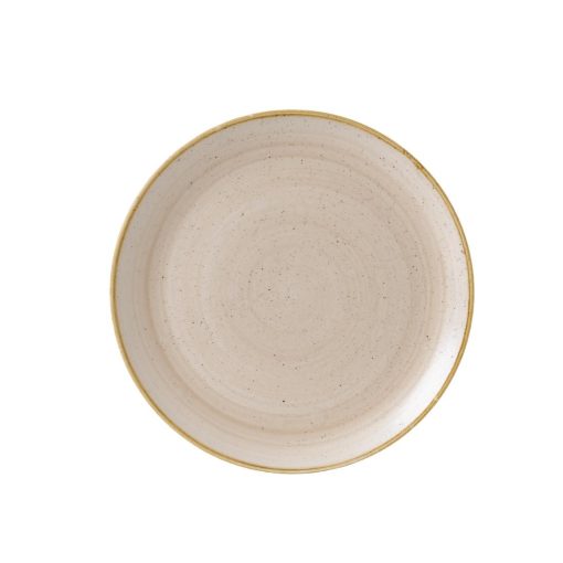 Churchill Stonecast Round Coupe Plate Nutmeg Cream 324mm (Pack of 6) (GR952)
