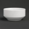 Royal Porcelain Classic White Stackable Soup Bowl 110mm (Pack of 12) (GT939)