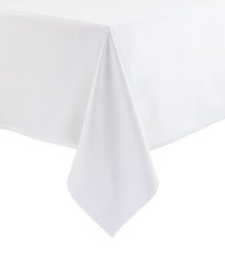 Mitre Essentials 900 x 900mm Square Occasions Tablecloth White (GW428)