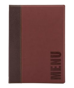 Securit Contemporary Menu Cover Bordeaux A4 (H717)