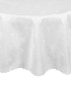 Luxor Round Tablecloth White 1725mm (HB558)