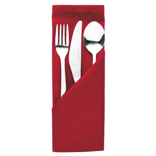 Occasions Polyester Napkins Burgundy (Pack of 10) (HB566)