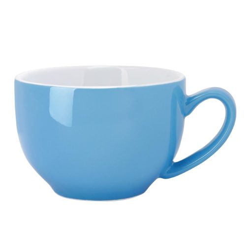 Olympia Cafe Cappuccino Cup Blue 340ml (Pack of 12) (HC404)