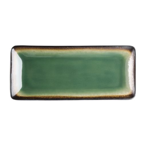 Olympia Nomi Rectangular Plate Green 245mm (Pack of 6) (HC530)