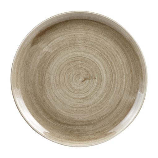 Churchill Stonecast Patina Antique Coupe Plates Taupe 324mm (Pack of 6) (HC785)