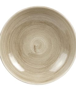 Churchill Stonecast Patina Antique Coupe Bowls Taupe 248mm (Pack of 12) (HC790)