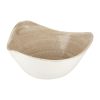 Churchill Stonecast Patina Antique Triangle Bowls Taupe 153mm (Pack of 12) (HC796)