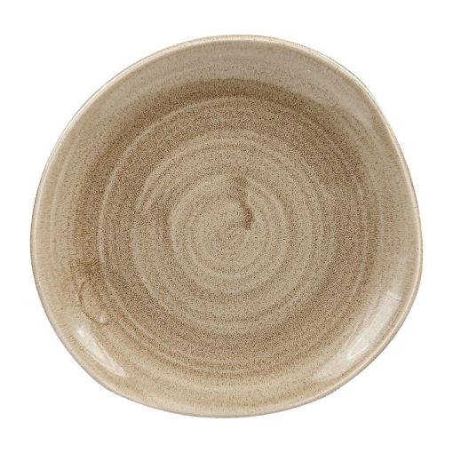 Churchill Stonecast Patina Antique Organic Round Plates Taupe 186mm (Pack of 12) (HC803)