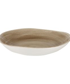 Churchill Stonecast Patina Antique Organic Round Bowls Taupe 253mm (Pack of 12) (HC804)