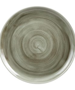 Churchill Stonecast Patina Antique Coupe Round Plates Green 324mm (Pack of 6) (HC805)