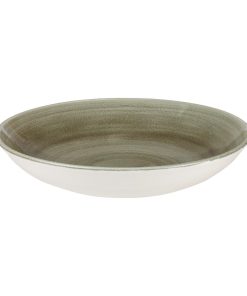 Churchill Stonecast Patina Antique Round Coupe Bowls Green 248mm (Pack of 12) (HC810)