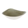 Churchill Stonecast Patina Antique Triangle Bowls Green 235mm (Pack of 12) (HC815)