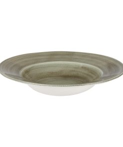 Churchill Stonecast Patina Antique Wide Rim Bowls Green 280mm (Pack of 12) (HC819)
