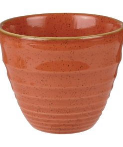 Churchill Stonecast Round Chip Mugs Spiced Orange Ripple 285ml (Pack of 12) (HC834)