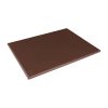 Hygiplas Extra Thick Low Density Brown Chopping Board Large (HC874)