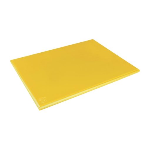 Hygiplas Extra Thick Low Density Yellow Chopping Board Large (HC884)
