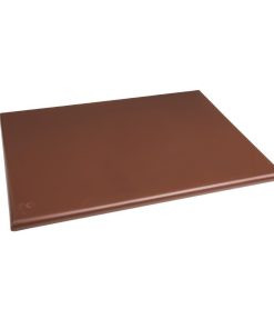 Hygiplas Extra Thick High Density Brown Chopping Board Large (J041)