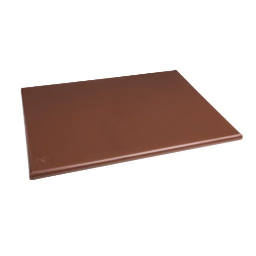Hygiplas Extra Thick High Density Brown Chopping Board Large (J041)