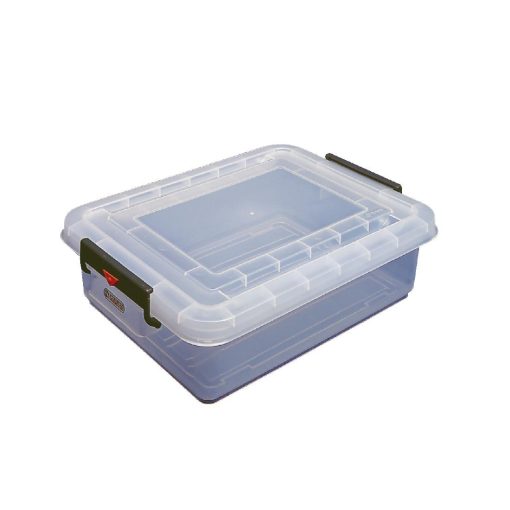 Araven Polypropylene Food Storage Container with Colour Clips 40Ltr (J244)