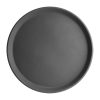 Kristallon Fibreglass Round Non-Slip Tray Black 356mm (J846)