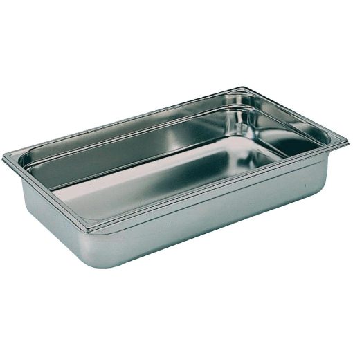 Bourgeat Stainless Steel 1/1 Gastronorm Pan 100mm (K048)