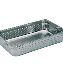 Bourgeat Stainless Steel Perforated 1/1 Gastronorm Pan 100mm (K141)