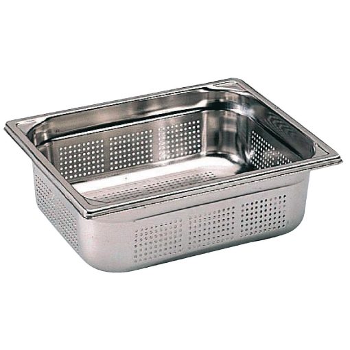 Matfer Bourgeat Stainless Steel Perforated 1/2 Gastronorm Pan 100mm (K145)