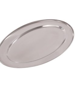 Olympia Stainless Steel Oval Service Tray 400mm (K365)