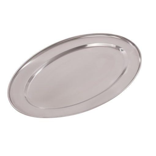 Olympia Stainless Steel Oval Service Tray 400mm (K365)