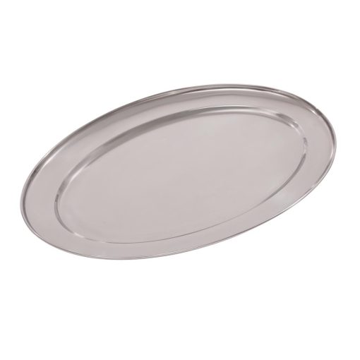 Olympia Stainless Steel Oval Service Tray 450mm (K366)