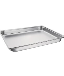 Vogue Stainless Steel 2/1 Gastronorm Pan 65mm (K802)