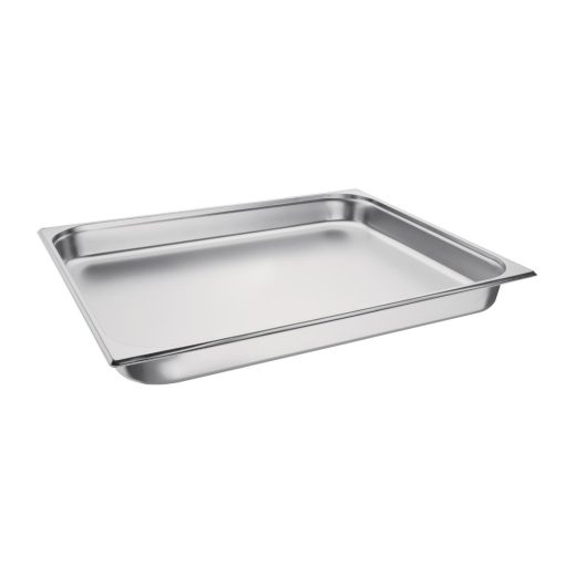 Vogue Stainless Steel 2/1 Gastronorm Pan 65mm (K802)