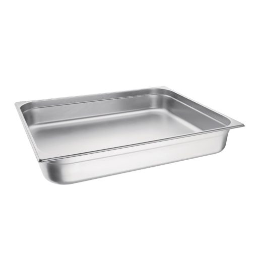 Vogue Stainless Steel 2/1 Gastronorm Pan 100mm (K804)