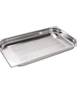 Vogue Stainless Steel Perforated 1/1 Gastronorm Pan 40mm (K839)