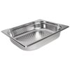 Vogue Stainless Steel Perforated 1/2 Gastronorm Pan 100mm (K845)