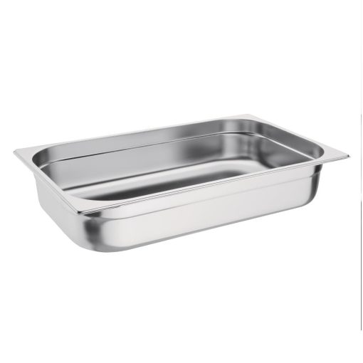 Vogue Stainless Steel 1/1 Gastronorm Pan 100mm (K923)