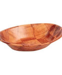 Oval Wooden Bowl Small (L092)