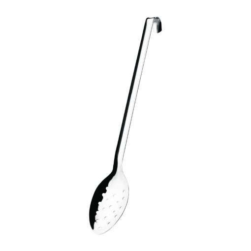 Vogue Long Perforated Spoon with Hook 16" (L672)