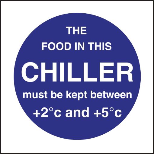 Vogue Food In This Chiller Sign (L838)