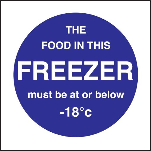 Vogue Food In This Freezer Sign (L839)