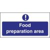 Vogue Food Preparation Area Sign (L840)