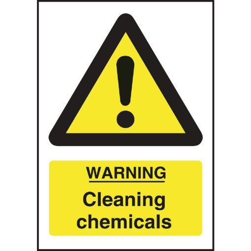 Warning Cleaning Chemicals Sign (L851)