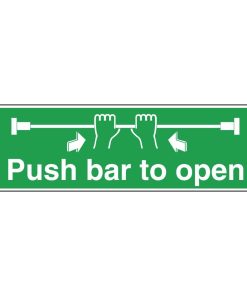Push Bar To Open Sign (L856)