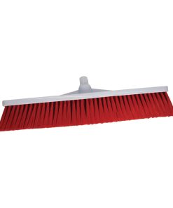 SYR Hygiene Broom Head Soft Bristle Red (L868)