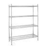 Vogue 4 Tier Wire Shelving Kit 1525x460mm (L929)