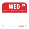 Vogue Removable Colour Coded Food Labels Wednesday (Pack of 1000) (L933)