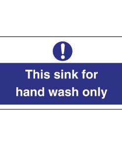 Vogue Hand Wash Only Sign (L952)