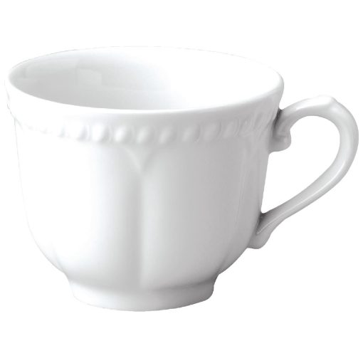 Churchill Buckingham White Elegant Tea Cups 220ml (Pack of 24) (M525)