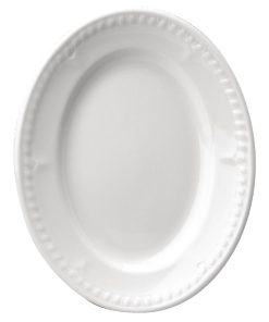 Churchill Buckingham White Oval Platters (Pack of 12) (M528)
